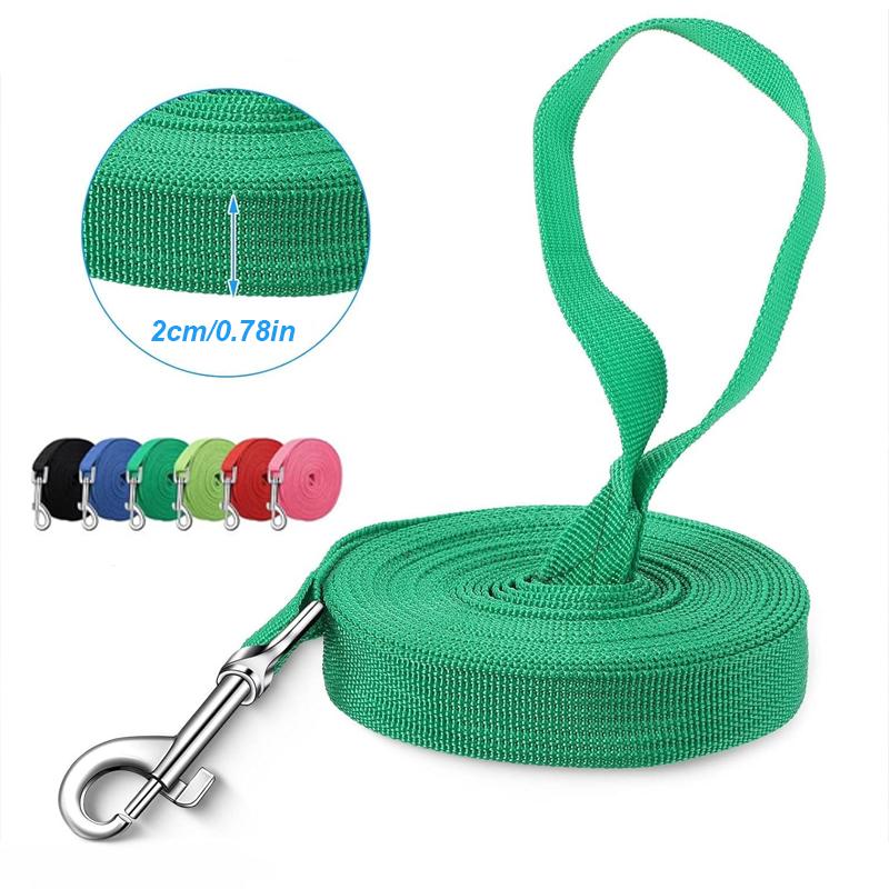 20m Long Rope Polypropylene Pet Small Big Dog Walking Solid Color Pet Leash Traction Rope Strong Polypropylene Fiber Leashes