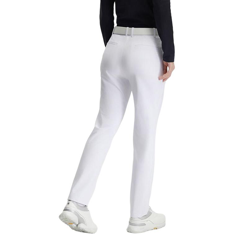 Fila Golf Series Comfortable Soft Solid Color Long Pants Casual Pants Women Bottoms Jade-White A11W445805F-WT