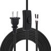 5.1M 16FT Transparent SPT-2 18AWG Cablu de lampă de schimb Cablu de alimentare certificat Comutator cu buton Mufă SUA Cablu prelungitor, Diverse tipuri de cabluri