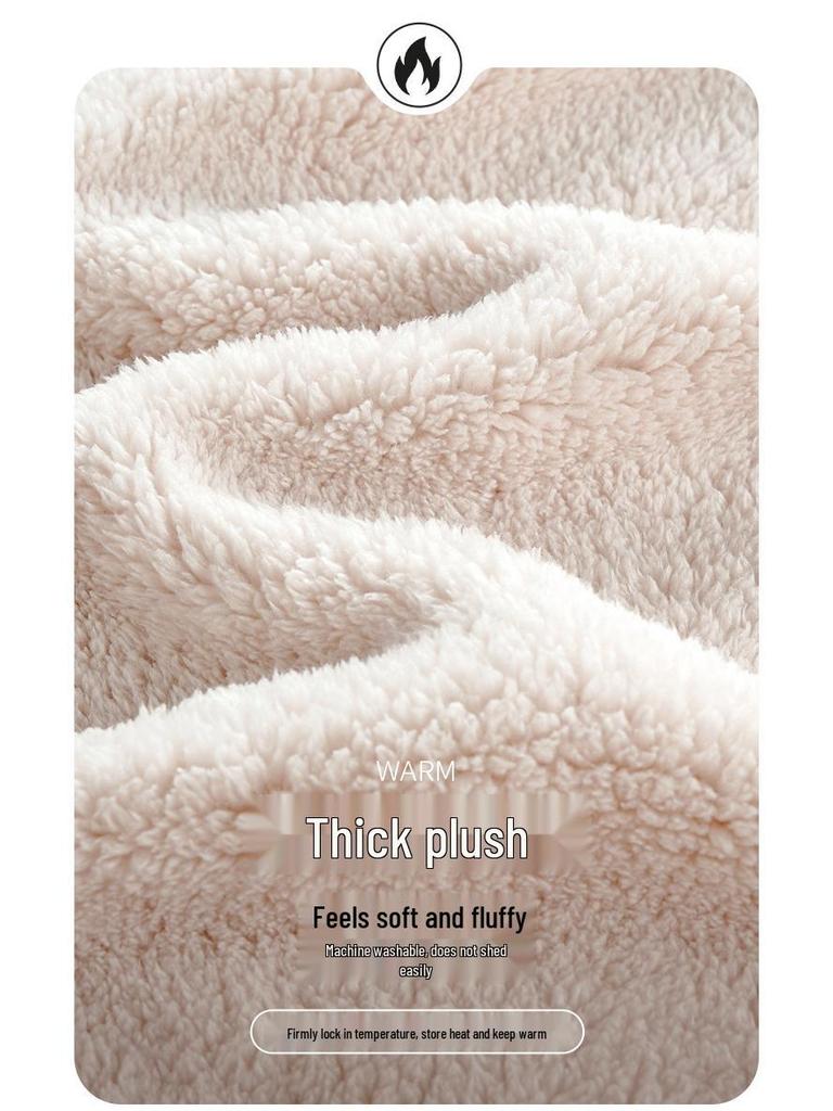 Cozy Winter Fleece Pajama Set for Couples - Thick Velvet Homewear for Women and Men