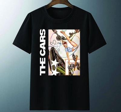 Vtg The Cars Histoires Vraies Amour Musique Coton Taille Unique Unisexe Noir T-shirt UR187 T-shirt Unisexe