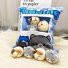 Cartoon A Pouch of Snacks Doll Throw Pillow Internet Celebrity Ins Snack Pouch Plush Toy Creative Office Pillow