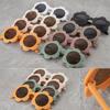 2025 UV400 New Children's Sunflower Sunglasses Cute Boys and Girls Sunscreen Beach Sunglasses Anti UV Glasses