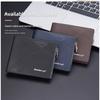 New Men's Short Wallet European American Business Multi Slot Soft With Zipper Coin Purse