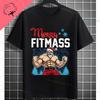 Funny Muscular Santa Christmas Gym Graphic Tshirt Casual Sports Humor Style Pure Cotton Shortsleeve Tshirt Outdoor Clothing