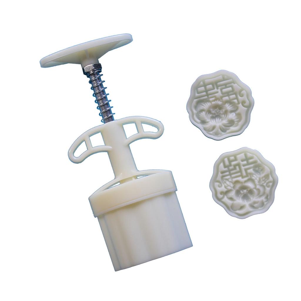 Flower Character MoonCake Molds MidAutumn Festival Mooncake Maker Cookie Stamps Hand Pressure Mooncake Bakings Tool