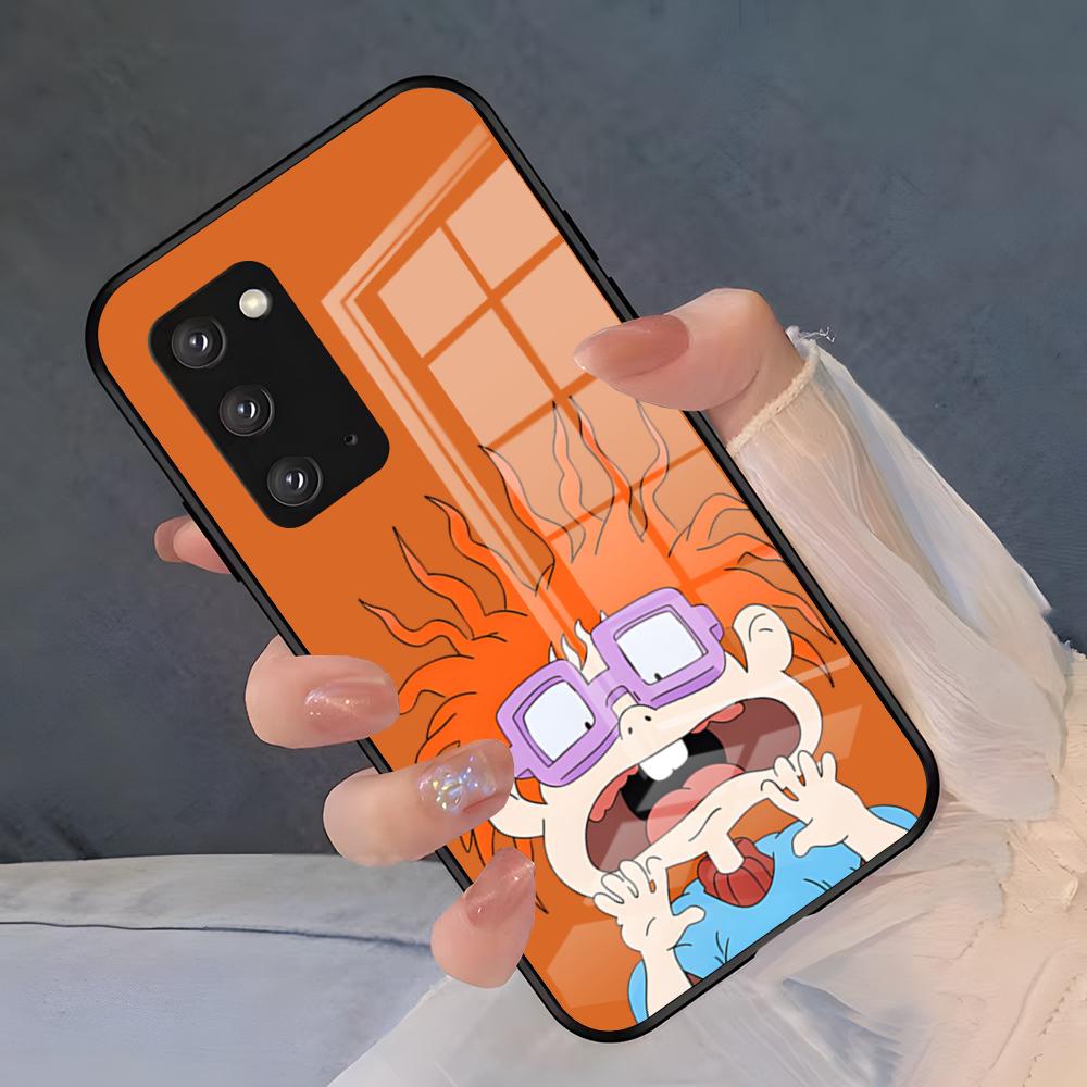 Cartoon R-Rugrats Phone Case For Samsung S26 S25 Plus S20 S20 Plus S22 Ultra S23 FE S21 Plus S21 Ultra Glass Cover