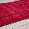 Plush Solid Color Sofa Cover All-Season Use Machine Washable Soft Pet-Friendly Non-Slip Wear-Resistant Seat Cushion