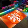 Aston Villa Football Design Crystal Velvet Carpet Cozy Non?Slip Printed Rug For Bedroom Living Room Entrance