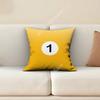 Billiard Pool Snooker Balls Number Pillow Cover Sofa Couch Cushion Case Home Living Room Decoration