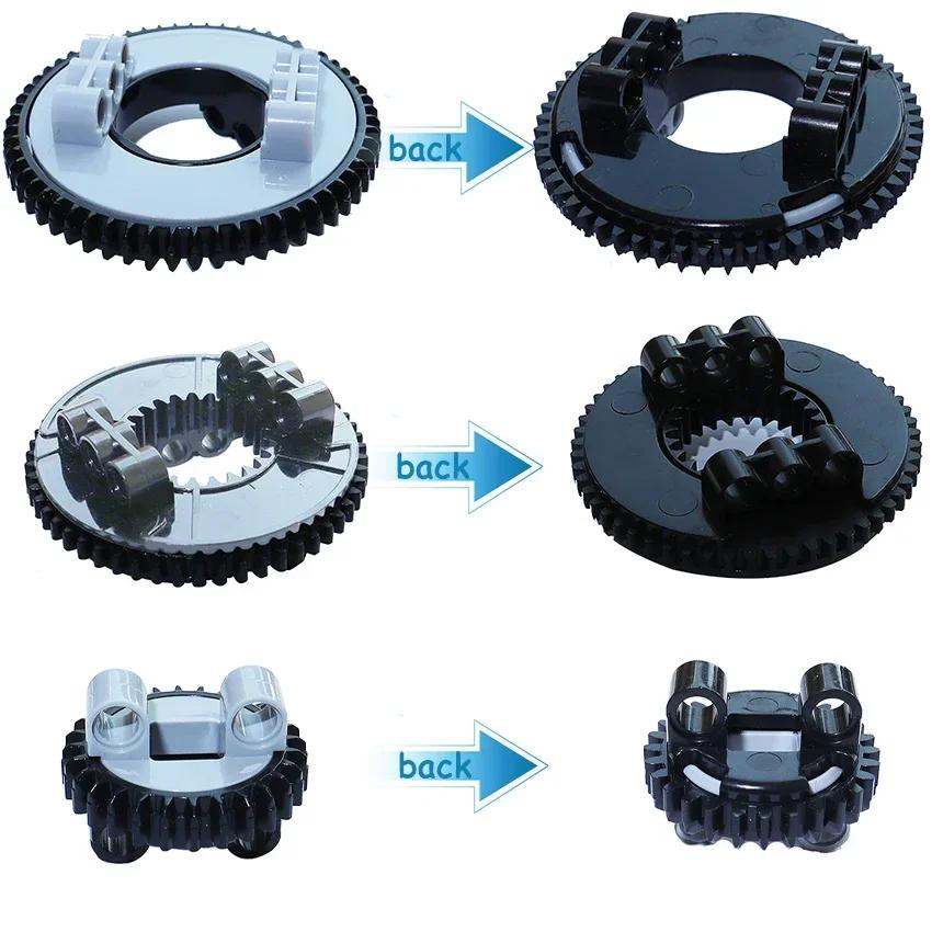 28 56 60 Tooth Turntable MOC Technical Parts Building Block Bricks High-Tech Parts 18938 18939 48452 50163 99009 99010 2855 2856
