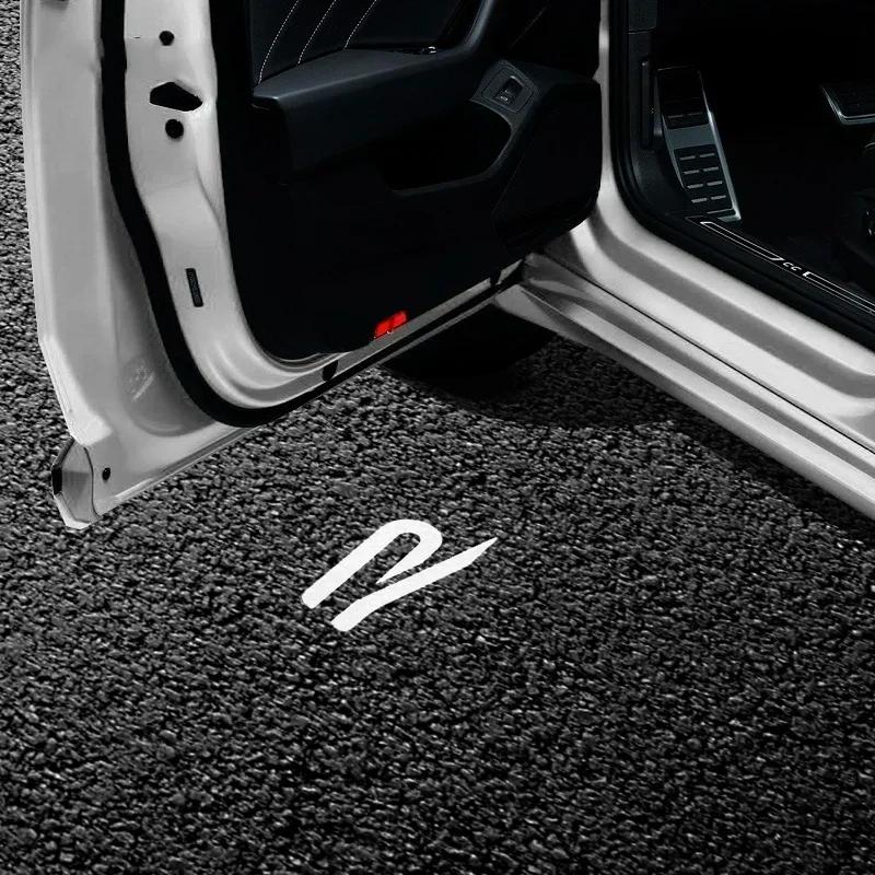 2026 Hot VOLKSWAGEN 4Pcs Car LED logo door projection welcome light For VW R Golf 5 6 7 GTI GTD GTE 7N Touran CC Passat B6 B7 B8