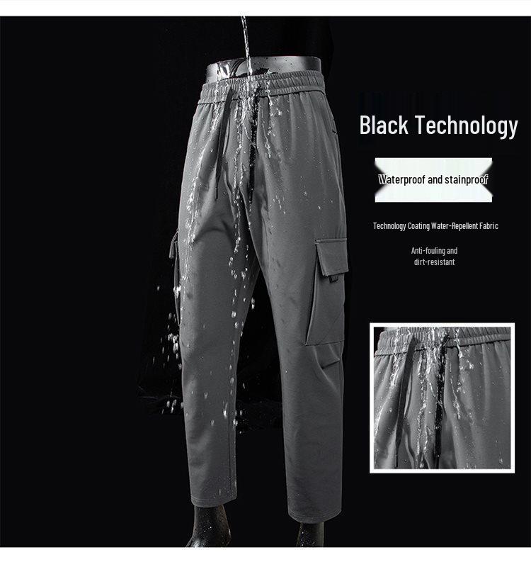 Men's Summer Outdoor Paratrooper Pants - Waterproof, Stain-Resistant, Breathable, Casual, Unisex, Ideal for Sports, Hiking, and Workwear.