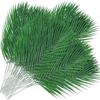 10Pcs Green Leaves Artificial Palm Leaves Large Greenery Faux Greenery  Home Decor