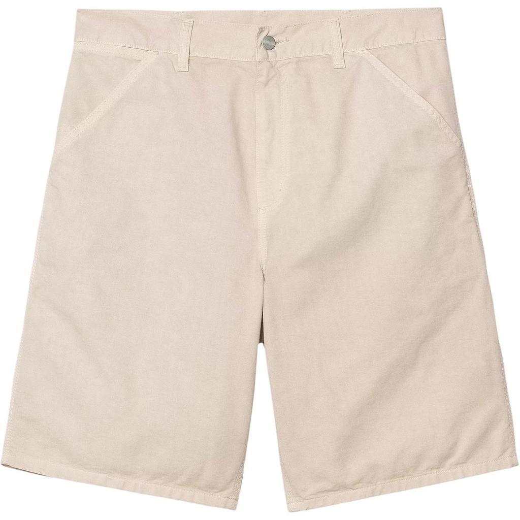 Carhartt WIP Solid Color Button Loose Fit Casual Shorts Men Shorts Beige I031504-2LP-GD