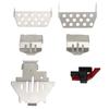 6pcs RC Car Chassis Armor ESC Reset Switch Stainless Steel RC Armor Chassis Guard Plate for Traxxas