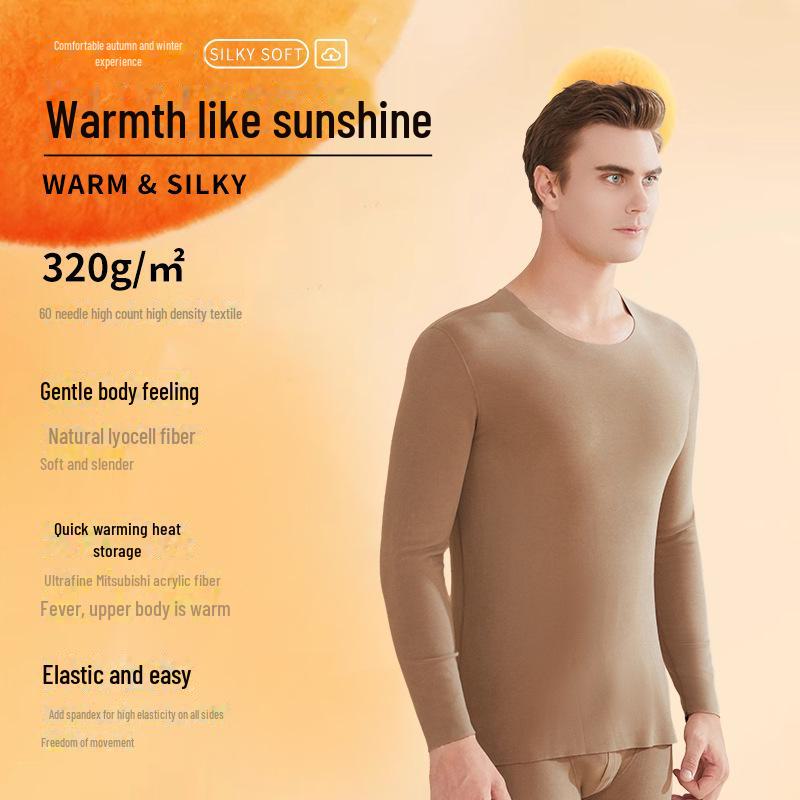 Lyocell German Velvet Thermal Base Suit – Men's & Women's Autumn/Winter Warm Underwear Set