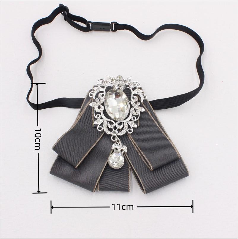 Starry Cat Rhinestone Bow Tie: European & American Fashion Lapel Flower, S264.