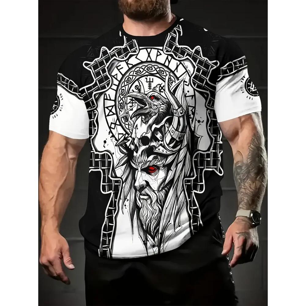 

Classic Retro Men s T-shirt Clothing Oversized Loose Short Sleeve T-shirts Trendy 3D Printed O-neck Sports T Shirt Top Summer S