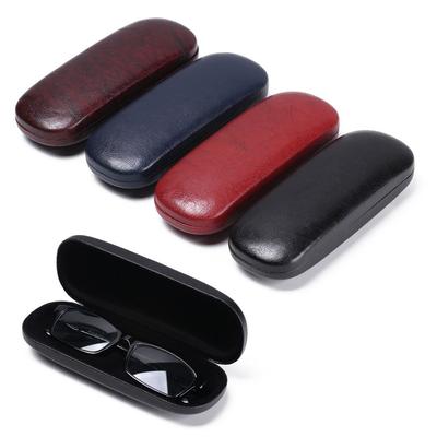Waterproof Hard Frame Eyewear Protector Spectacle Case Leather Glasses Case Reading Glasses Box