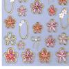 5D Embossed Flower Nail Stickers Self-Adhesive DIY Spring Summer Floral Nail Art Decals