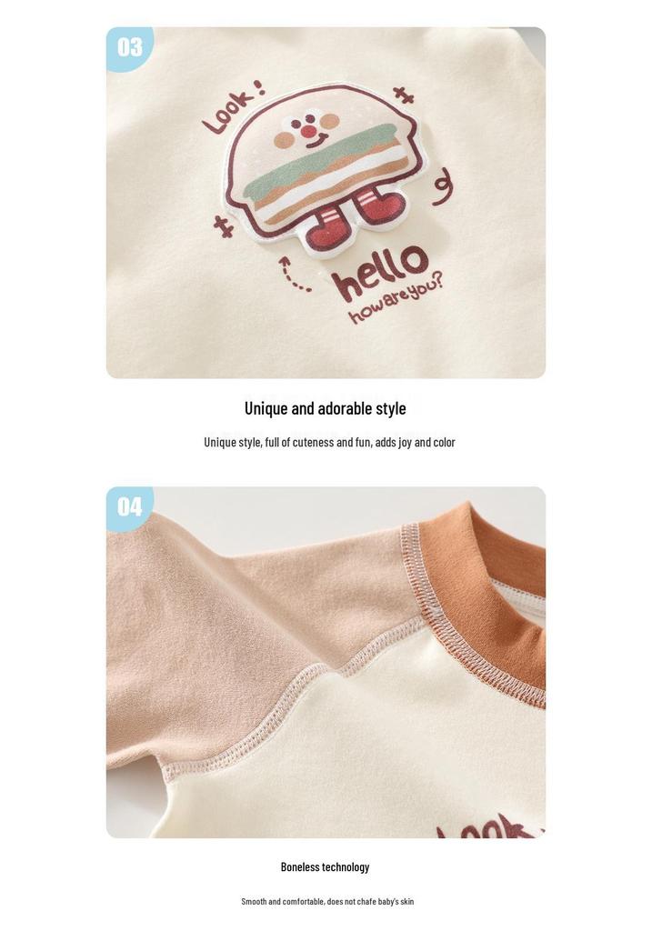 Newborn Cotton Bodysuit Baby Romper - Long Sleeve, Spring/Autumn