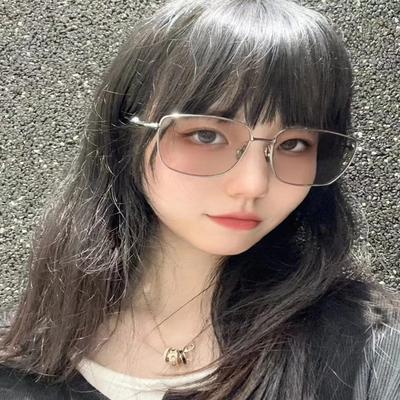 Korean Style Square Sunglasses UV Protection for Women Men Campus Fashion Trendy Decorative Sun Glasses