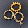 Ox Horn Buddhist Beads Resin Bracelet - Tibetan Yak Inspired Craft