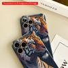 2DFlat Tiger Portrait Art Phone Case All inclusive film hard iPhone case, compatible with iPhone 18 Pro Max 17 16 15 14 13 12 11