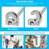 Chiave per Tubi Multifunzionale Manico Ergonomico Strumento Idraulico per Bagno Cucina Manutenzione Installazioni Quotidiane in Casa