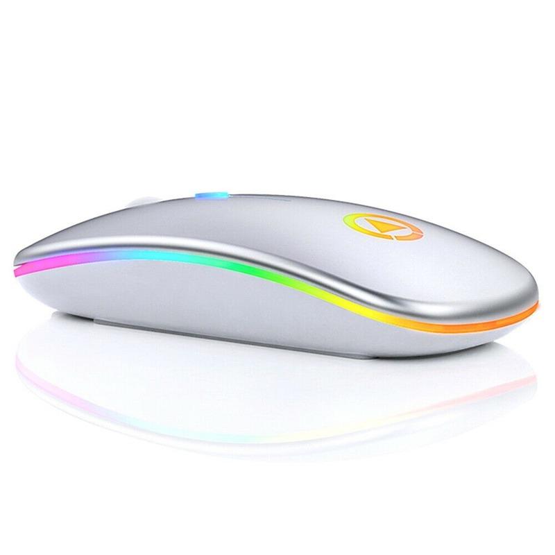 נורות LED Slim נטענת Bluetooth/USB אלחוטי RGB עכבר עבור Tablet PC Andoid IPad