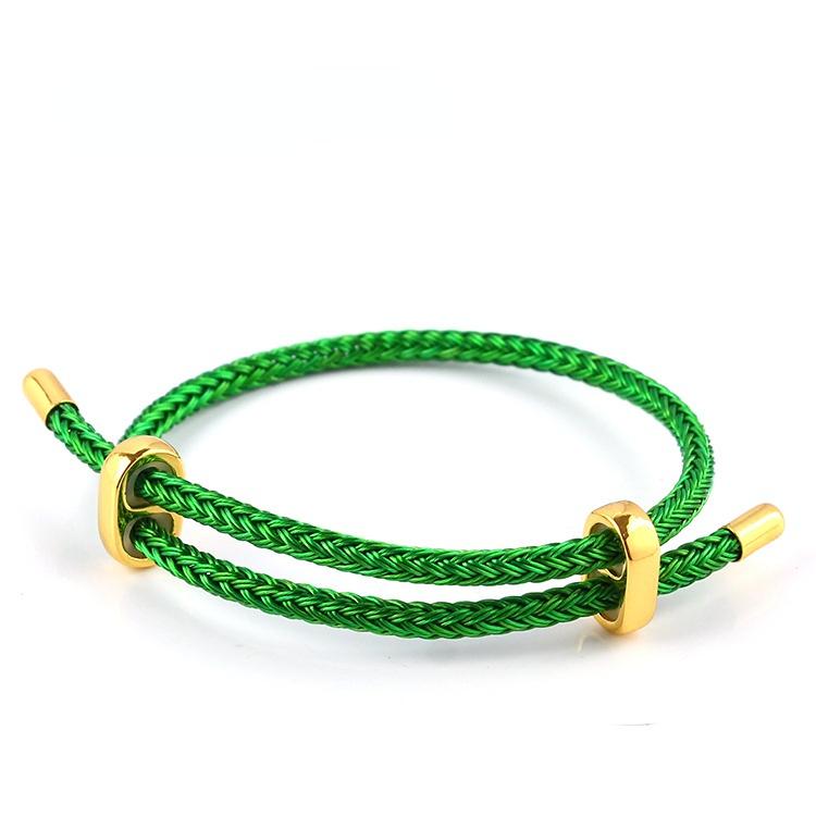 10Pc Luxury Multicolor Fashion Adjustable Bracelet Stainless Steel Wire Waterproof Rope Bracelet Men Women Jewelry Accessories