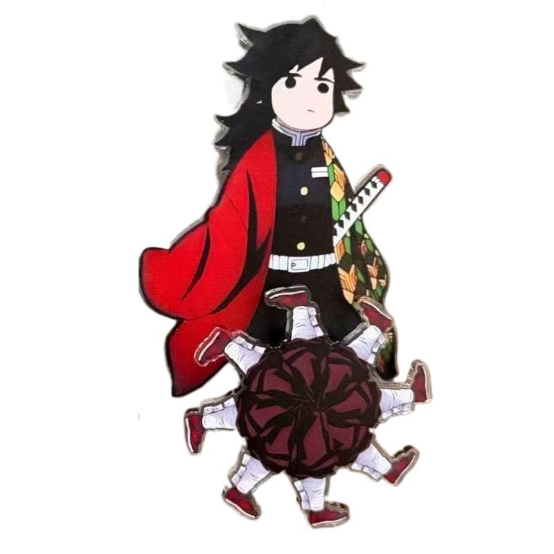 Demon Slayer Kamado Tanjirou Acrylic Magnetic Fridge Magnets Anime Creative Q Version Tomioka Giyuu Decorative Ornaments Gift