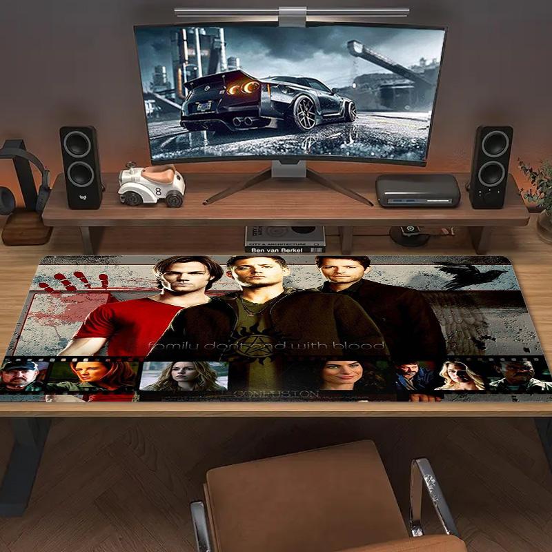 Supernatural Color Mouse Pad Large Gaming Table Cushion Non-slip Laptop Tablet Big Mousepad XXL Mat Mini PC Playmat With Lock edge