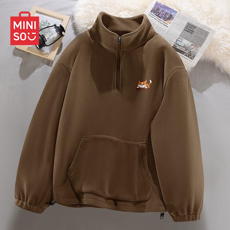 MINISO Men's Half-Zip Casual Sweatshirt