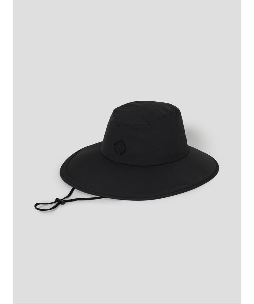 Binpolaegseseoli Men'S Rain Waterproof Wide Bucket Hat Black