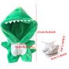 Niannyyhouse 20cm Puppenkleidung, Stofftier-Overall + Schuhe, 2-teiliges Set, Dinosaurier-Kleidung, Baumwoll-Puppenkleidung, Pyjama, Puppen-Babykleidung