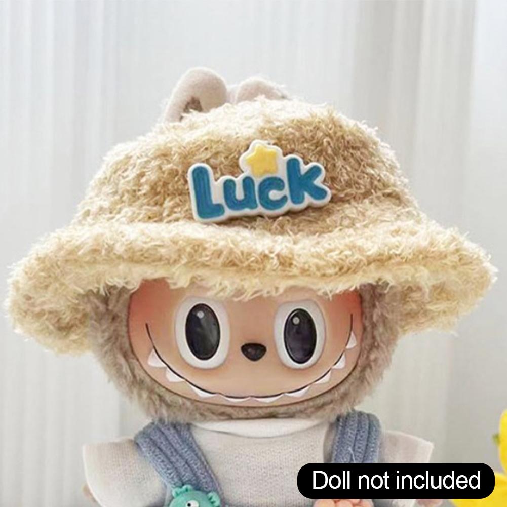 Doll Hat for 17cm Labubu Color Match Hat Kawaii Cute Doll Accessories Kids Girls Toys