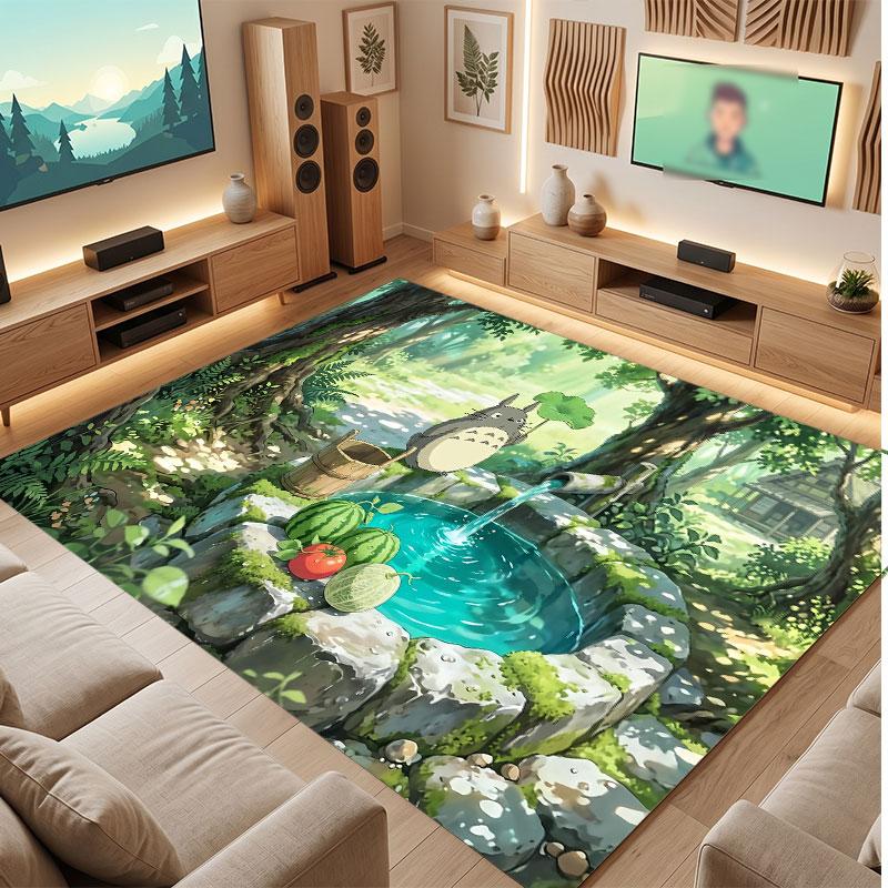 My Neighbor Totoro Rug Soft Thick Non Slip Floor Carpet for Bedroom Living Room Home Decor