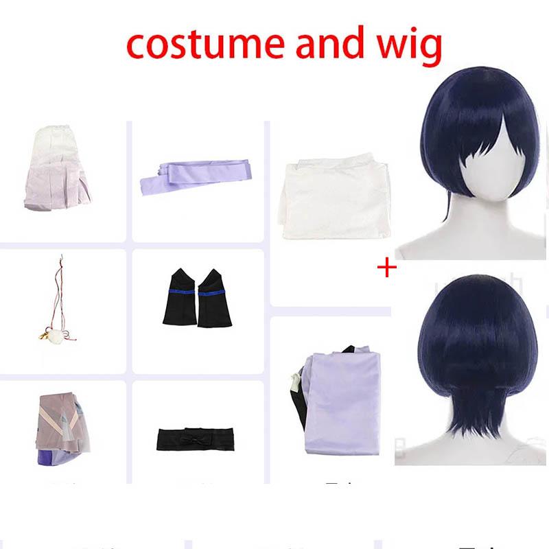 

Костюм для косплея Странника Текстурированная ткань Кимоно Куникудзуси с головным платком Для Аниме Комик-Кона Костюмы Балладеера Скарамуччи S