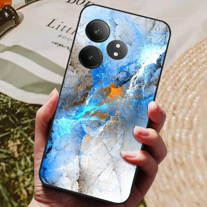 Phone Cover For Realme GT 6 Case Silicone Black Bumper Soft TPU Coque for Realme GT 6T Case Protector Funda Realme GT6 GT6T Bag