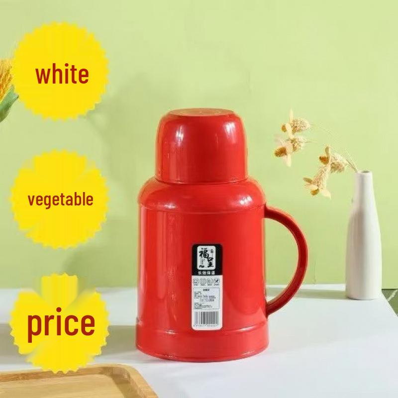 

Fucheng Large Capacity Portable Thermos - Insulated for Hot/Cold, Available in White, Orange, and Green.