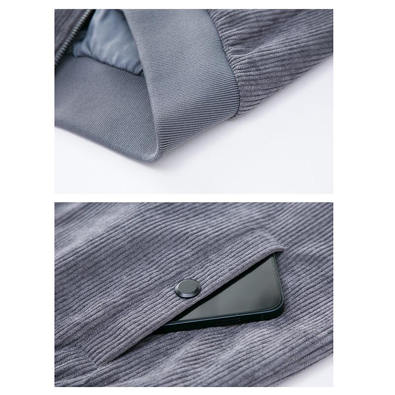 Playboy Men's Corduroy Stand Collar Jacket