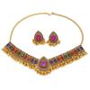 Elegant Rhinestone Tassel Necklace & Earrings Set: Ethnic Indian Retro Style Accessories for Women