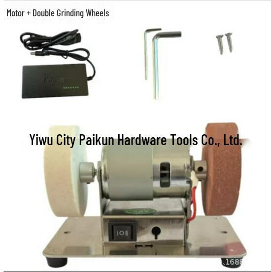Compact Electric Knife Sharpener with Motor Modification for Desktop Grinding and Polishing