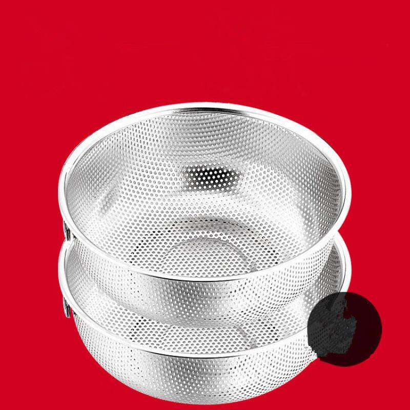 Verdicktes Edelstahl Doppelgriff Sieb