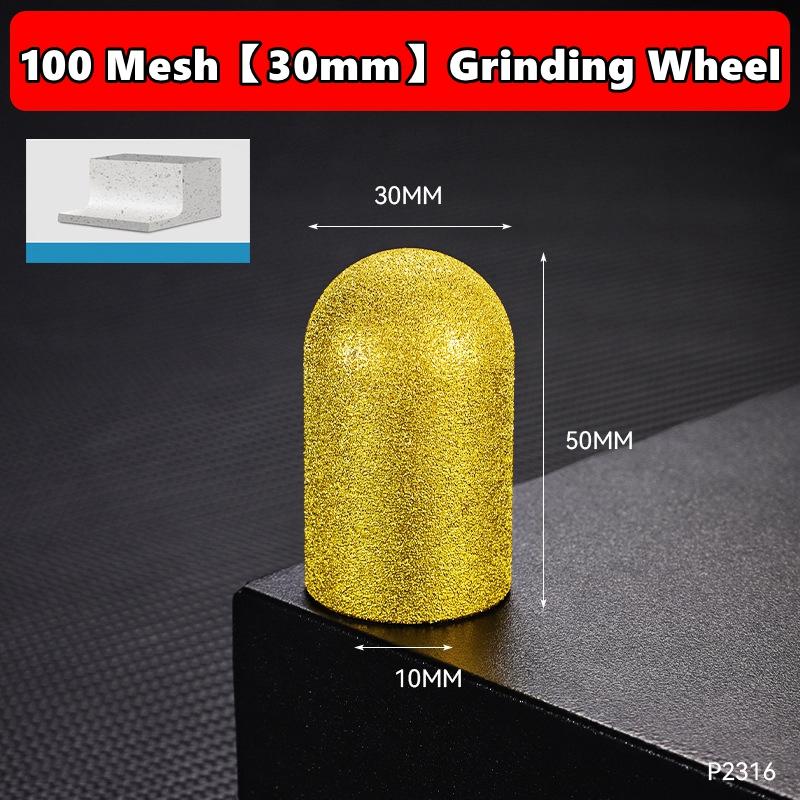 M10 Diamond Brazed Backwater Grinding Wheel Finger Bit Milling Cutter Trimming Abrasive Round Head for Dressing Quartz Stone