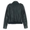 Banana Republic Long sleeve Stand collar leather jacket XS black Women Used