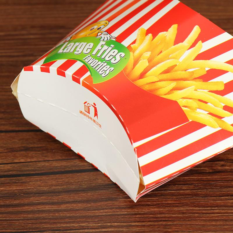 50 Stück Papier Pommes Schachtel Einweg Papier Charcuterie Becher Obstsalat Verpackungsbox DIY Pommes Halter Food Truck Paket