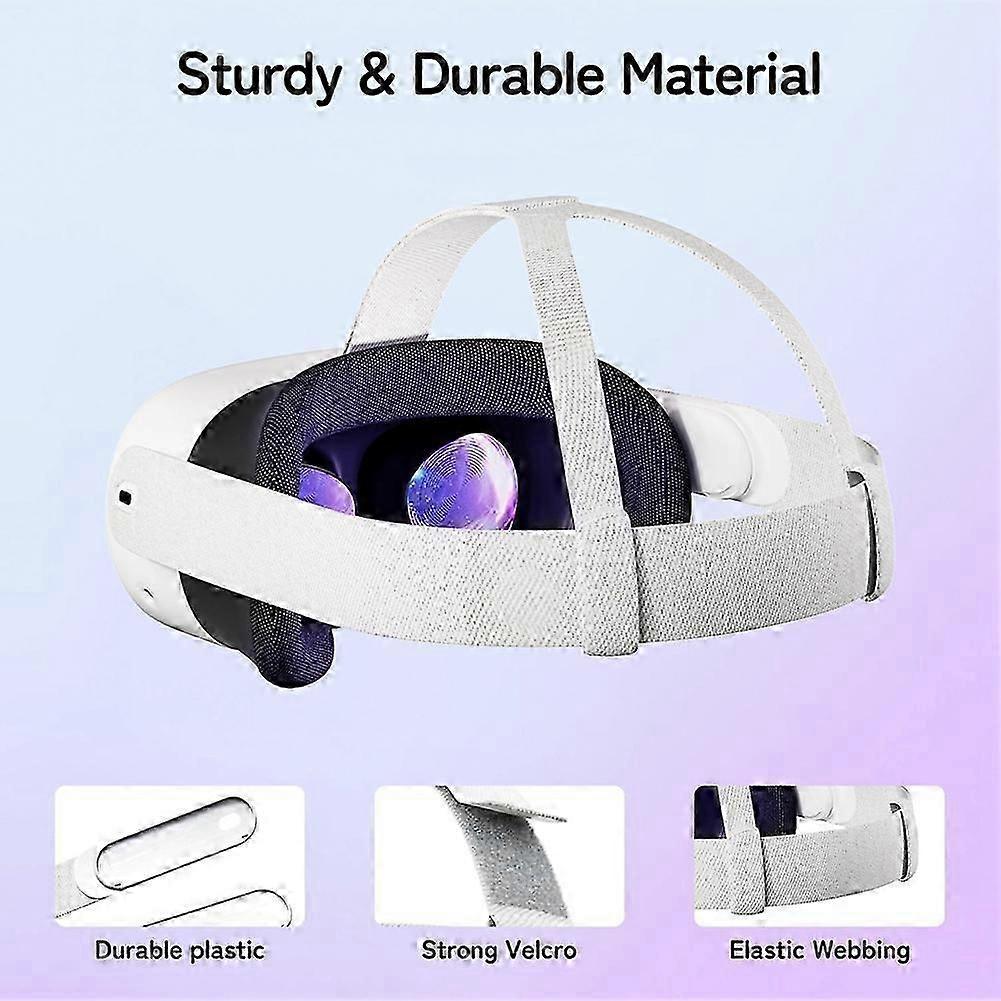 Head Strap for Meta Quest 3/3S VR Headset Headband Strap for Oculus Quest 3/3S Adjustable Headwear VR Accessories